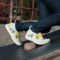thumbnail image 6 of JAN & JUL Light-Weight Sneakers for Toddler Boy and Girl (Yellow Flowers, Size: 6 Toddler), 6 of 8