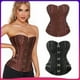 thumbnail image 1 of Chaleco retro con hebilla de tigre y cintura delgada, estilo steampunk, corsé moldeador abdominal sexy, 1 of 1