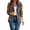 Khaki, variant on Women's Leopard Jean Jacket Long Sleeve Button Down Denim Jacket Coat with Pockets Women's Fall 2026 Outfits(Grey,XL)