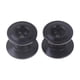 thumbnail image 1 of 2 piezas de ruedas guía para coche RC, pieza de repuesto compatible para 13-12/9-8 mm, sistema de transmisión DIY. Negro, 1 of 9