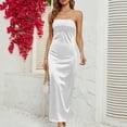 thumbnail image 4 of Tponi Beach Dresses For Women Evening Gown Regular Neck Sleeveless White Women Dresses Clearance Under $10 S, 4 of 6
