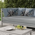thumbnail image 7 of Regal Feathers Indoor/Outdoor Pillow in Blue 26x26, 7 of 7