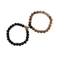 thumbnail image 1 of Pulsera de pareja con cierre magnético de piedra Natural de 8mm, regalo para el Día de San Valentín, 2psc, 1 of 4