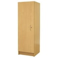 thumbnail image 5 of Tot Mate Single-Door Tall Cabinet, 4 Shelves, Maple, 19 1/2"W x 20 1/2"D x 59 1/2"H, Assembled, 5 of 7