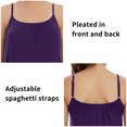 thumbnail image 4 of COMFREE Women's Camisole with Built in Bra Tank Top Flowy Swing Pleated Tank Top Cami with Adjustable Strap, 4 of 7
