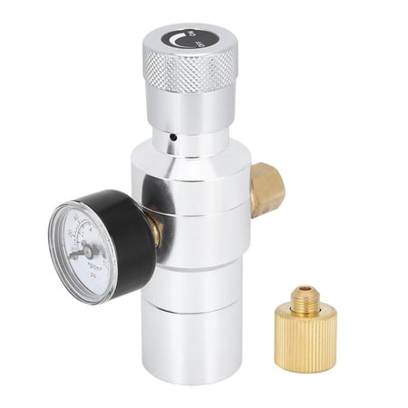 M Buder CO2 Regulator Mini Homemade Beer Soda Water Making Tool Aluminium MFL 3/8-Inch 0-150PSI Portable Gas Gauge Setup For Homebrewing Keg Draft Dispenser System (5.51 inches / 14 cm)