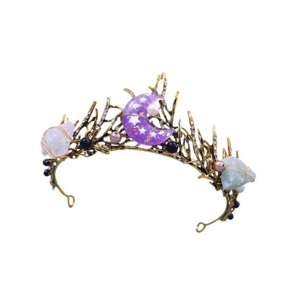 Handmade Sea Shell Star Fish Crown Headband for Ocean Themed Costume Parties and Bridal Accessories Hair Styling Crowns