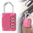 thumbnail image 2 of 4 Digit Combination Padlock Heavy Duty Zinc Alloy Lock Resettable Security Lock for Gym Locker School Fence Gate Toolbox Outdoor Weather Resistant, 2 of 6