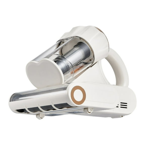550W Mattress Vacuum Cleaner with 18Kpa Suction, HEPA Filter, Heating & UV Light - Handheld for Bed, Sofa - Corded, White