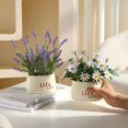 thumbnail image 4 of Flores artificiales, flores falsas, plantas verdes, plantas en macetas, sala de estar, comedor, decoración de escritorio, 4 of 5