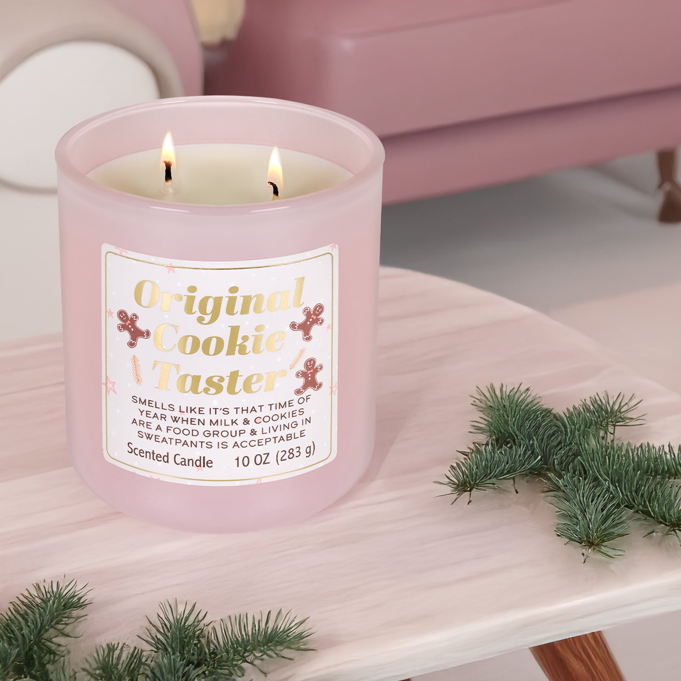 Mainstays Chocolate Chip Vanilla Cookie Scented Candle, Single-Wick, 10 oz