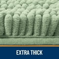 thumbnail image 6 of Buganda Bathroom Rugs 59x20, Quick Dry Machine Washable Chenille Bath Mats with Rubber Backing, Sage Green, 6 of 9