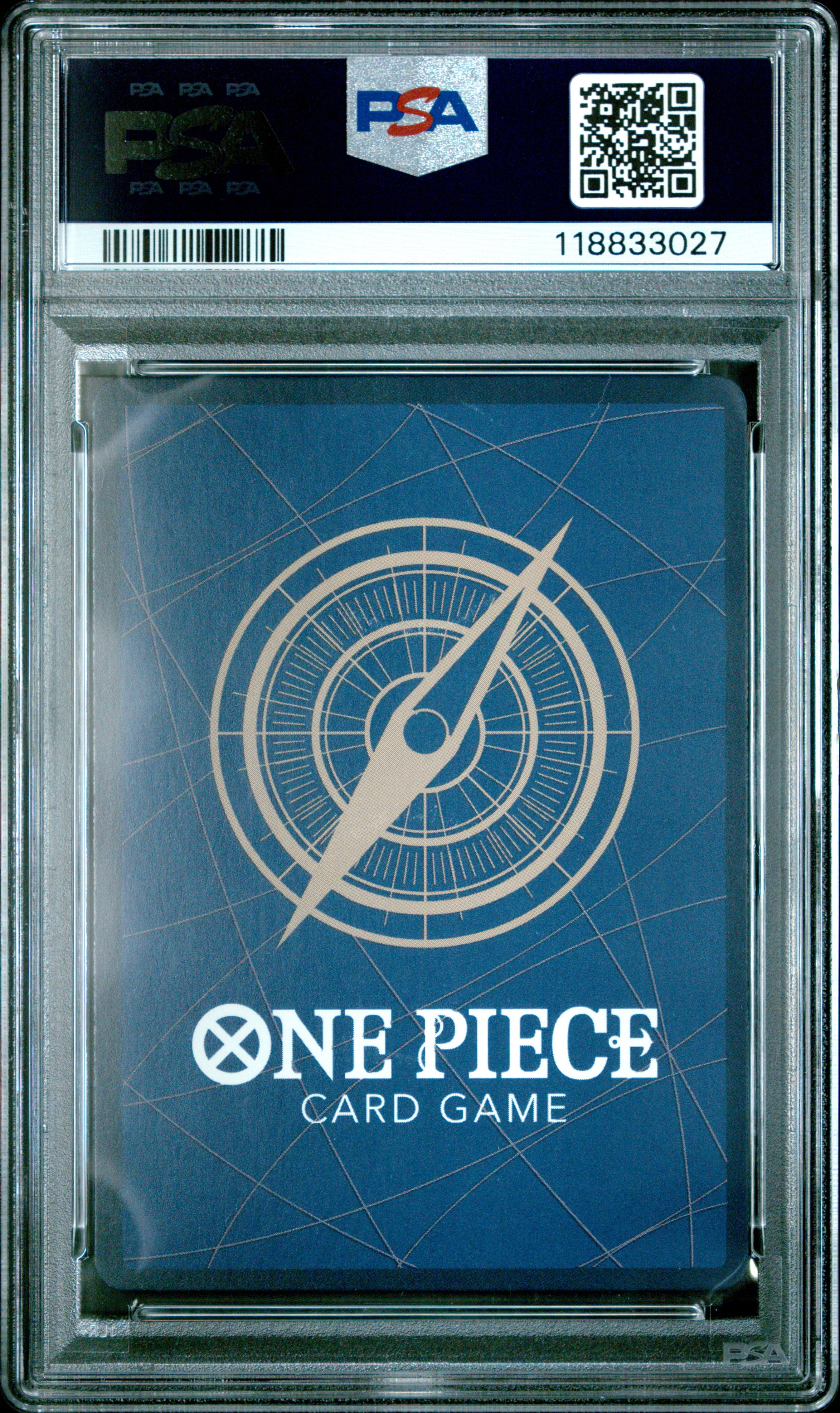 One Piece TCG Japanese, PSA Graded 9 MINT, Spandam #086, One Piece Op03 Pillars Of Strength, Fully Encapsulated Bundle with Compatible Pokemon Hard Sealed Case