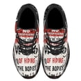 thumbnail image 2 of Halloween No Trespassing We're Tired Of Hiding The Bodies Shoes Sneakers Black Size 10.5, 2 of 7