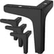 thumbnail image 1 of Patas de mueble CHAO 4 piezas metal negro soportadas hasta 800 kg 10 cm, 1 of 5