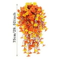 thumbnail image 7 of OIUR 1/2/3/4Pcs Fall Hanging Artificial Morning Glory UV Resistant Realistic Fake Flower Wedding Party Indoor Outdoor Garden Wall Hanging Faux Flower Decoration, 7 of 7