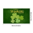 40*60cm St. Patrick's Day Door Mat Green Front Door Mat With Rubber