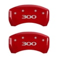 thumbnail image 5 of MGP 4 Caliper Covers Engraved Front & Rear 300 Red finish silver ch Fits select: 2005-2006 CHRYSLER 300C TOURING, 2007 CHRYSLER 300 TOURING, 5 of 6