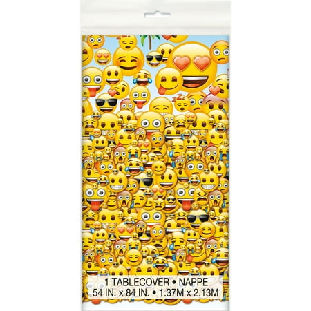 Emoji Plastic Table Cover