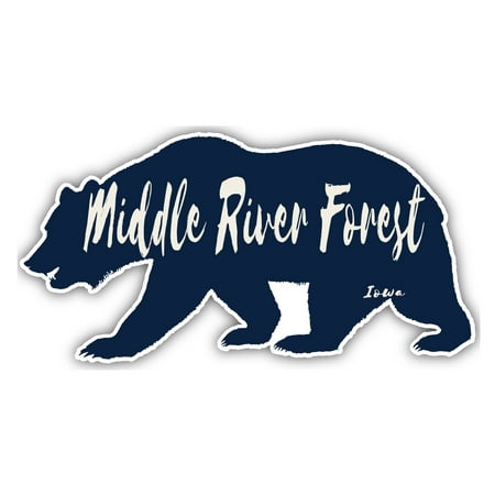 

Middle River Forest Iowa Souvenir 3x1.5-Inch Fridge Magnet Bear Design