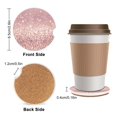 thumbnail image 2 of Posavasos De Cerámica Absorbentes Con Purpurina Rosa Para Coche, Bonitos Y Femeninos, Con Muesca De Dedo Para Mujeres Y Hombres, 2.56 Pulgadas (2 Piezas), 2 of 4
