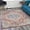 Dark Pink, Navy, Sky Blue / Tarbolton, variant on Hauteloom Tarbolton Living Room, Bedroom Area Rug - Beige, Blue, Green - 2' x 3'