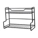 thumbnail image 3 of Estante de almacenamiento para el hogar, organizador multifunción para tocador de baño, especiero para cocina Negro, 3 of 7