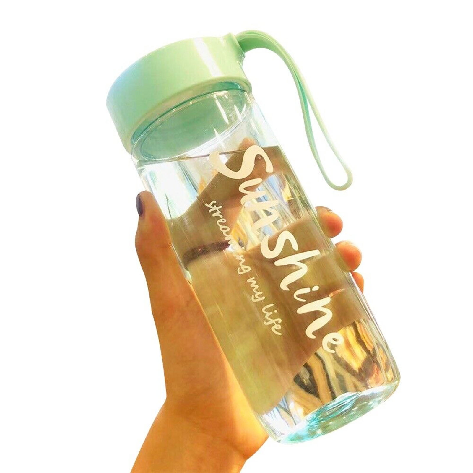 VALINK 600ml Sport Water Bottle BPA-Free Leak-Proof Plastic Bottle for Yoga Cycling