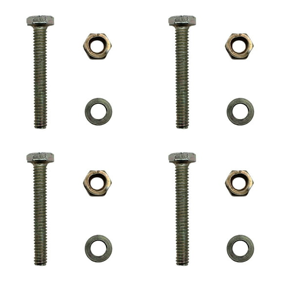 RAParts 4 Pack Shear Pins Spacers & Nuts Fits Murray Fits Noma 301172 500026MA 1501216MA
