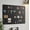 Black, variant on Oversized Metal Display Panel for Travel Magnets -Heavy-Duty Wall-Mounted Board for Home Office Decor 