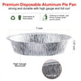 thumbnail image 2 of Pack of 20 - 7'' Round Disposable Aluminum Foil Pans - Freezer & Oven Safe, Ideal for Baking, Cooking, Storage, Roasting & Reheating, 2 of 5