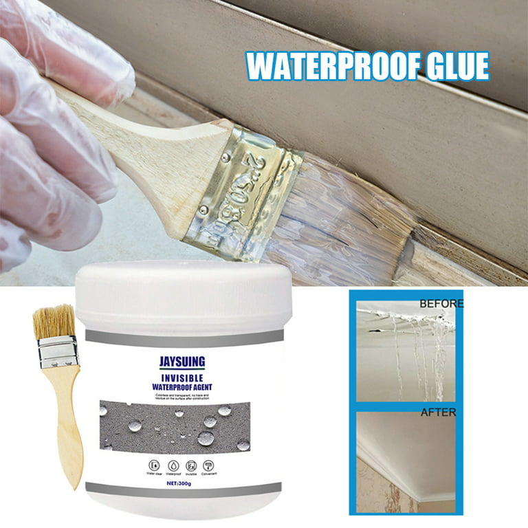 Waterproof Glue, Waterproof Glue for Outdoors Waterproof Insulation Sealant  Clear, Super Strong Adhesive Seal Coating (C- 300G 2Pcs) - Yahoo Shopping