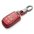 thumbnail image 2 of Vitodeco Genuine Leather Smart Key Fob Case Cover Protector Compatible with RAM 1500, RAM 2500, RAM 3500 2019 - 2026 (5-Button with Tailgate, Red), 2 of 5