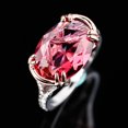 thumbnail image 2 of Womens Inlaid Gem Ring Geometric Alloy Jewelry Platinum Finish Gift Birthday Size 6 7 8 9 10 Everyday Sparkles, 2 of 5