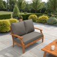 thumbnail image 5 of Covers & All Sunbrella Loveseat Sofa Cushion Foam Seat and Poly Fill Back UV Proof Outdoor Loveseat, 5 of 7