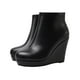 thumbnail image 1 of NECHOLOGY Botas Mujer Zapatos Botines mujer Botas de invierno con tacón y cremallera, prendas de vestir, botines negros clásicos a la moda, botas transpirables de malla con tacón grueso (Black, 7.5), 1 of 7