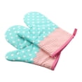 thumbnail image 1 of Uds. Guantes verdes para horno, guantes para hornear, manoplas para horno y microondas, guantes resistentes al calor, 1 of 4