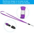 thumbnail image 3 of Uxcell 17" Neck Lanyards 0.4" Width Detachable Strap Lanyard for ID Badge Keys Purple 20 Pack, 3 of 5