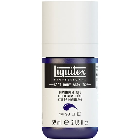 Liquitex Professional Soft Body Acrylic Color, 2 oz., Indanthrene Blue