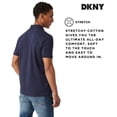 thumbnail image 4 of Camisa Polo DKNY de Algodón Suave para Hombre Ajuste Moderno Azul Marino, 4 of 6