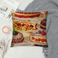 thumbnail image 2 of Throw Pillow Cover Coffee Vintage Decorative Pillow Case Cushion Cover Sofa Pillowcase ’’ (Fresh Baked Goods), 2 of 5