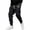 Black, variant on Jogger Sweatpants for Men Drawstring Sweatpants | Fall Winter Cinch Bottom With Pockets, LOS ANGELES CALIFORNIA Graphic Print
