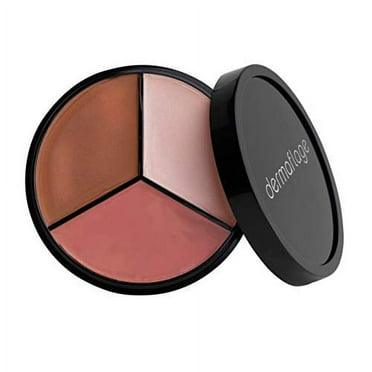 Dermaflage Highlighter Palette - Bronzer, Highlighter, Blush Trio for Dewy Skin – Blush Highlighter Palette, Bronzer and Highlighter Palette, Makeup Highlighter Palette