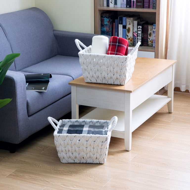 Medium Woven Rope Storage Baskets, Set of 2 photo 3