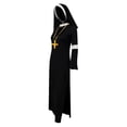 thumbnail image 5 of JOANKDMI Womens Classic Nun Costume Maxi Dress with Headpiece and Cross Belt Bell Sleeve Vintage Sister Outfit for Halloween Role Play Party Fancy Dress, 5 of 7