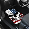 thumbnail image 3 of Uourmeti Horror Skull American Flag Car Floor Mats Front Anti-Slip Foot Mat All Weather Universal Fit for Auto Cars Sedan SUV Automotive Interior, 3 of 7