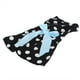 thumbnail image 3 of Ropa de verano para mascotas Niña Perro Lindo Poliéster Sin mangas Falda Vestidos con lazo en la espaldaXZD223 Patrón de puntos blancos Negro Blanco XS, 3 of 5