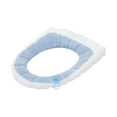 thumbnail image 5 of MICLOZYT Bathroom Toilet Seat Cover Pads,Stretchable Washable Fiber Cloth,Bathroom Toilet Seat Closestool Washable Soft Warmer Mat Cover Pad Cushion, 5 of 5