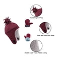 thumbnail image 3 of Gorro de lana polar para niños de otoño e invierno, manopla para traje de mano y guantes de terciopelo, 3 of 5