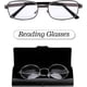 thumbnail image 4 of Estuche de aluminio para gafas, estuche rígido de metal negro para gafas de lectura para mujeres y hombres, 4 of 5